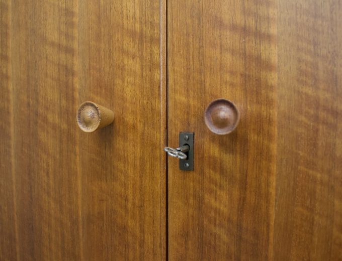 Mid Century Walnut Wardrobe from Alfred Cox , 1950’s, #1780 4