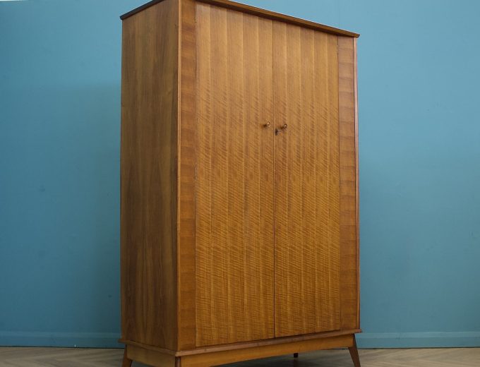 Mid Century Walnut Wardrobe from Alfred Cox , 1950’s, #1780 0