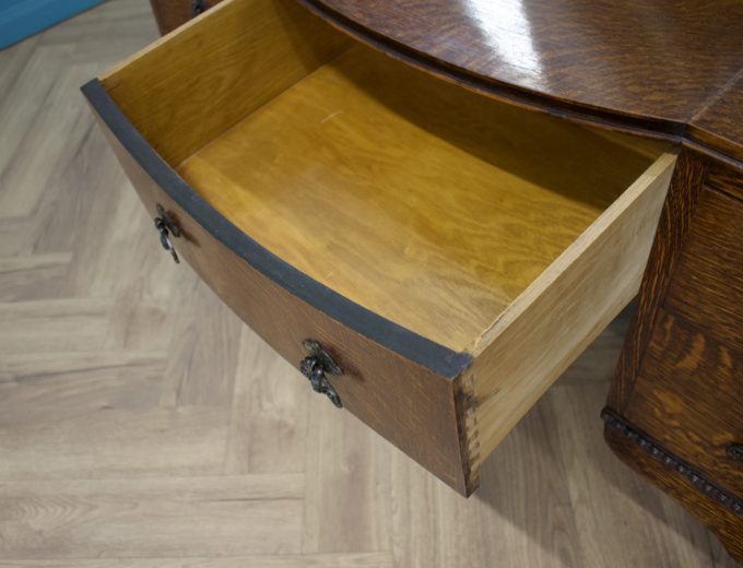 Art Deco Oak Dressing Table, 1930s #1784 2