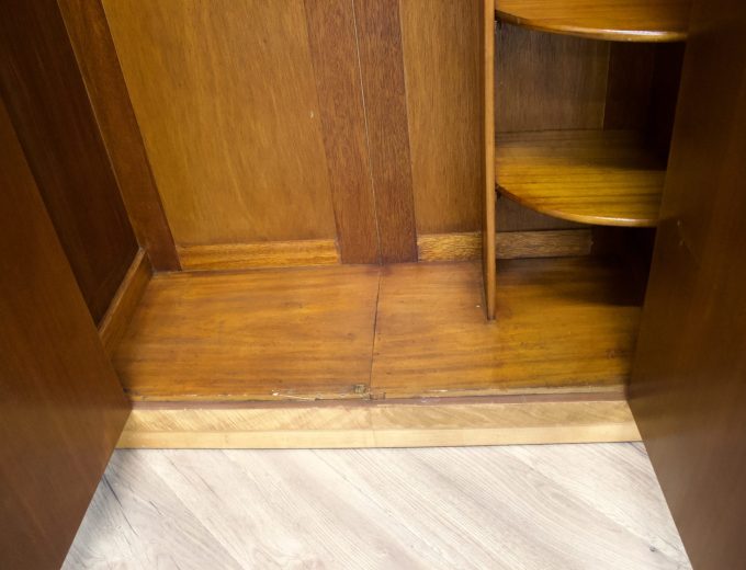 Vintage Art Deco Walnut Wardrobe, 1930s #1786 2