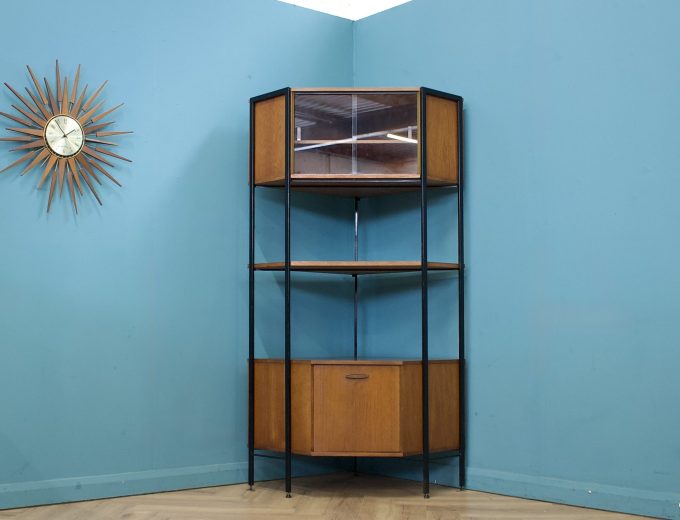 Mid Century Teak Modular Corner Unit Shelving from Avalon, 1960s #1794 0