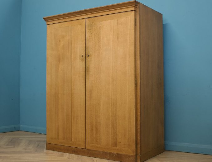 Georgian Style Oak Compactum Compact Wardrobe, 1930s #1824 8