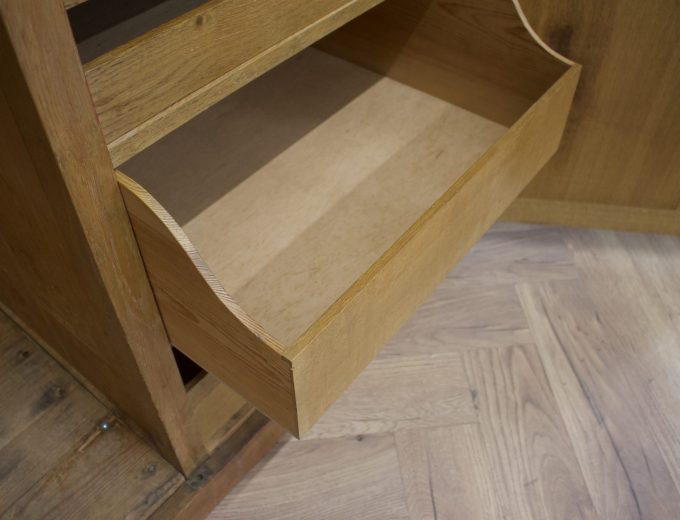 Georgian Style Oak Compactum Compact Wardrobe, 1930s #1824 2