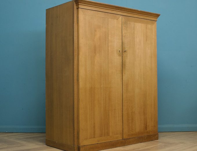 Georgian Style Oak Compactum Compact Wardrobe, 1930s #1824 0