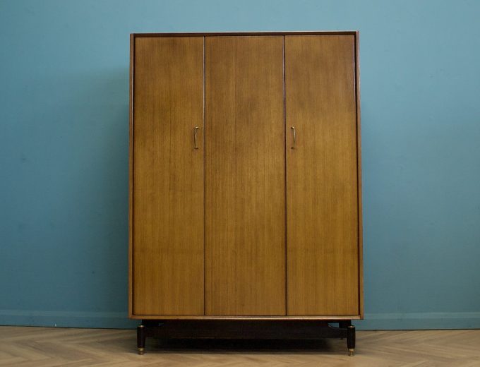 Mid Century Tola Triple Door Wardrobe from G Plan, 1960s #1823 8