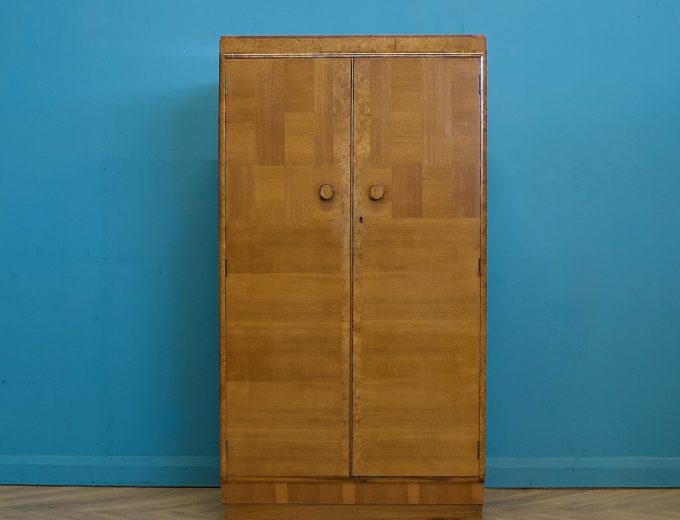 Art Deco Walnut Tallboy Linen Cabinet Chest, 1930s #1821 6