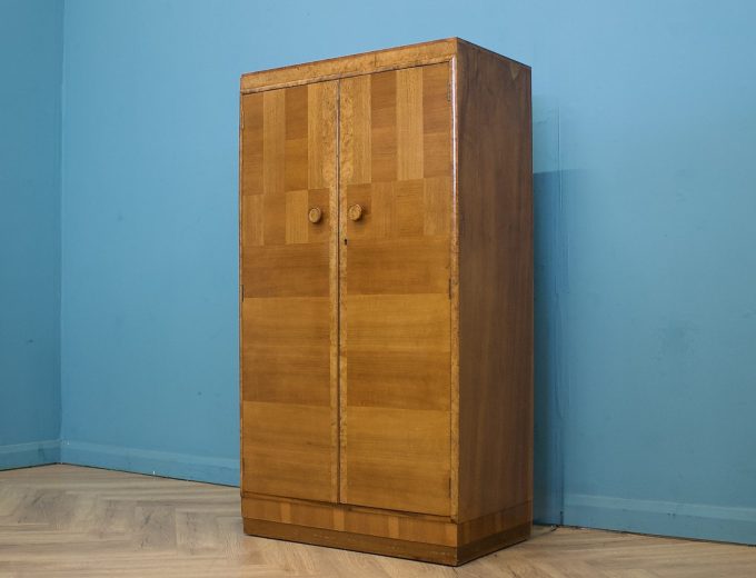 Art Deco Walnut Tallboy Linen Cabinet Chest, 1930s #1821 5