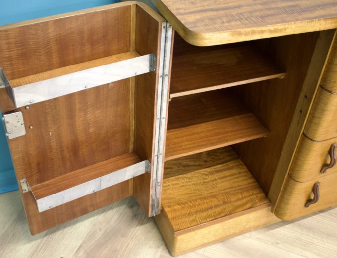 Vintage Art Deco Sideboard, 1940s #1819 1