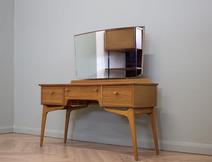 Mid Century Walnut Dressing Table Chest from Alfred Cox, 1950s #1810 5