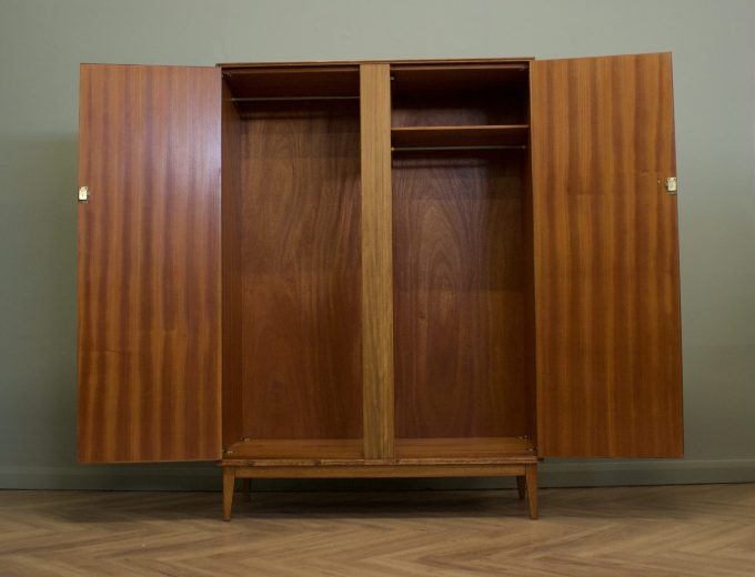 Mid Century Walnut Wardrobe from Alfred Cox Heals, 1960’s, #1812 3