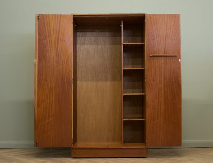 Mid Century Teak Wardrobe from Austinsuite, 1960s #1814 4