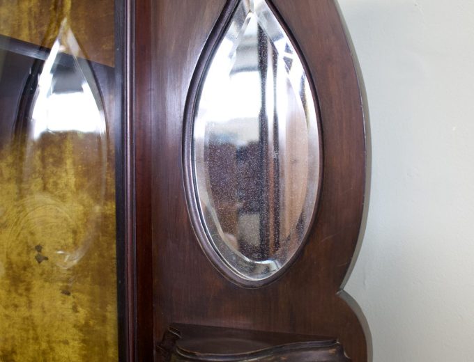 Antique Late Victorian Mahogany Glazed Display Cabinet, 1890s #1834 3