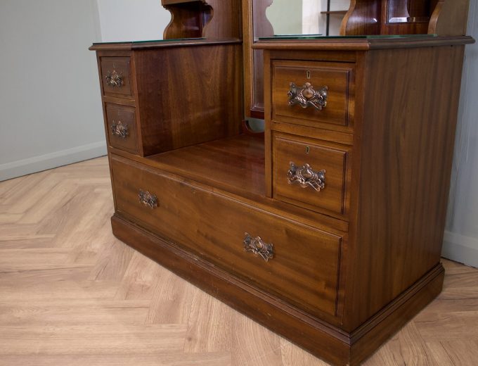 Antique Edwardian Mahogany Dressing Table Chest, 1900s #1833 6