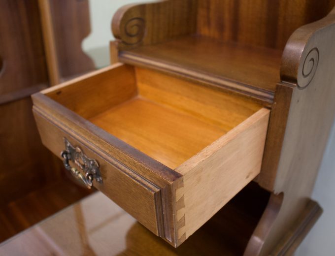 Antique Edwardian Mahogany Dressing Table Chest, 1900s #1833 3