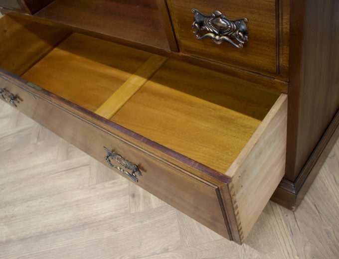 Antique Edwardian Mahogany Dressing Table Chest, 1900s #1833 1