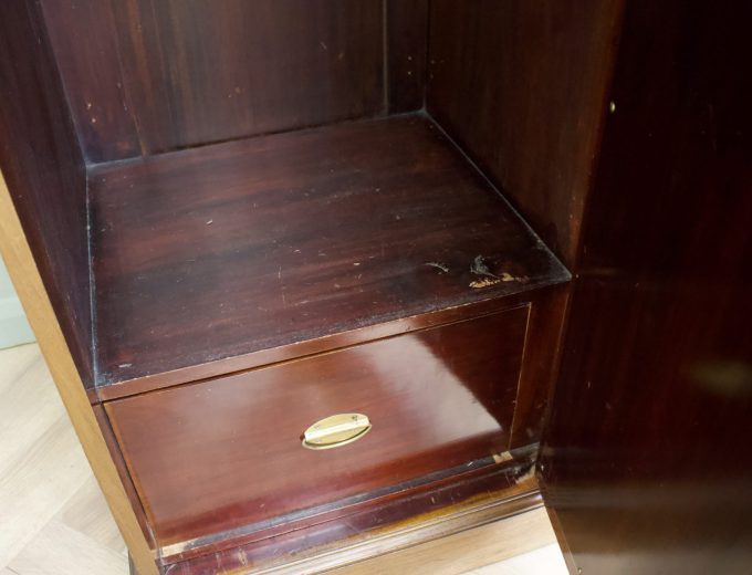 Antique Edwardian Walnut Wardrobe, 1900s #1832 2