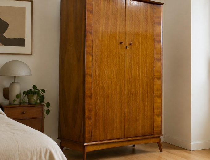 Mid Century Walnut Wardrobe from Alfred Cox Heals, 1960’s, #1856 9