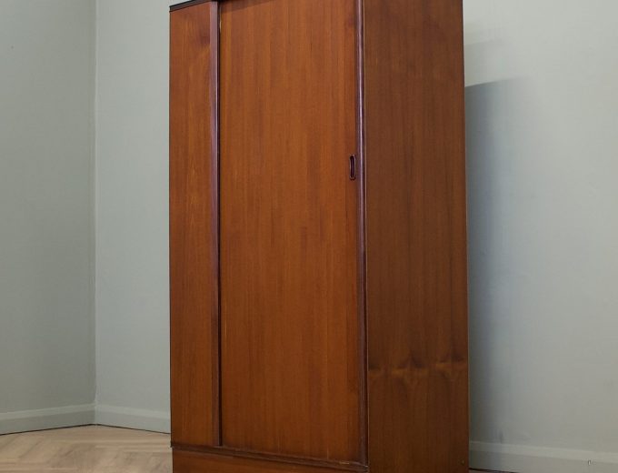 Mid Century Teak Tambour Door Wardrobe from Austinsuite, 1960s #1838 7