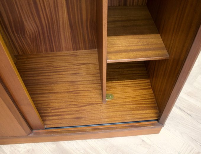 Mid Century Teak Tambour Door Wardrobe from Austinsuite, 1960s #1838 5