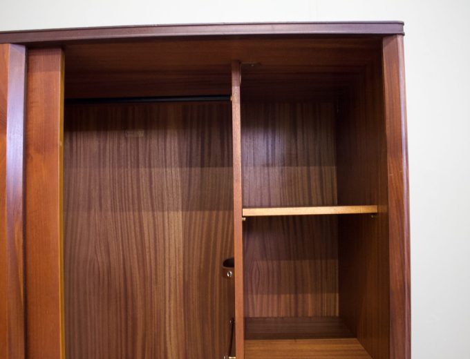 Mid Century Teak Tambour Door Wardrobe from Austinsuite, 1960s #1838 4