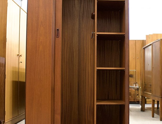 Mid Century Teak Tambour Door Wardrobe from Austinsuite, 1960s #1838 9