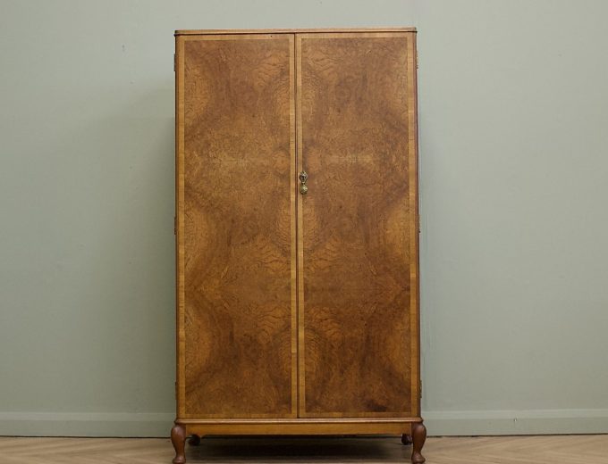 Walnut Art Deco Compactum Compact Wardrobe, 1930s #1844 9