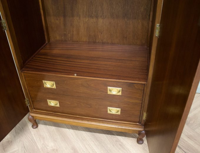 Walnut Art Deco Compactum Compact Wardrobe, 1930s #1844 2