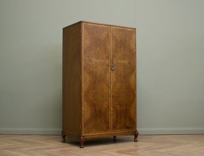 Walnut Art Deco Compactum Compact Wardrobe, 1930s #1844 0