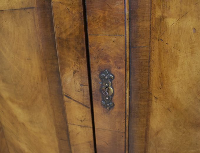 Vintage Art Deco Figured Walnut Wardrobe, 1920s #1850 5