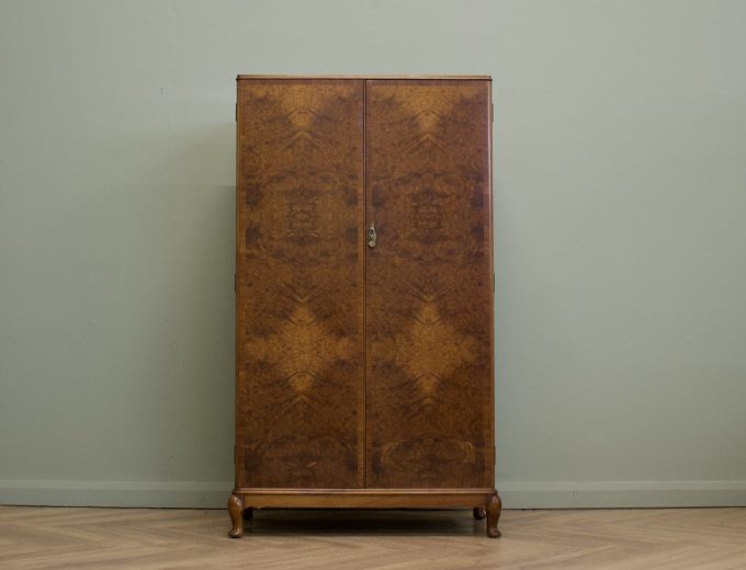 Walnut Art Deco Compactum Compact Wardrobe, 1930s #1848 8