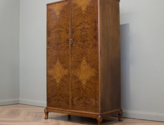 Walnut Art Deco Compactum Compact Wardrobe, 1930s #1848 7