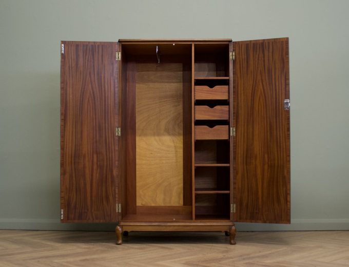 Walnut Art Deco Compactum Compact Wardrobe, 1930s #1848 4
