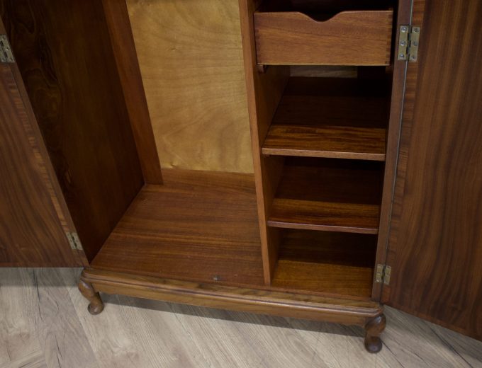 Walnut Art Deco Compactum Compact Wardrobe, 1930s #1848 3