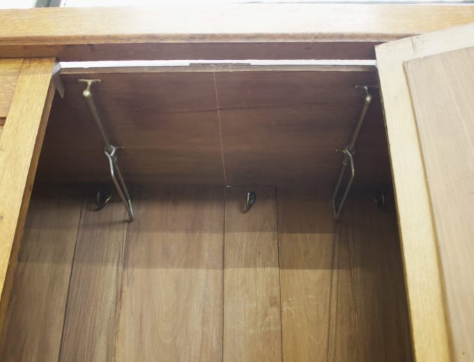 Antique Arts and Crafts Oak Wardrobe Hall Cupboard, 1900s #1789 2