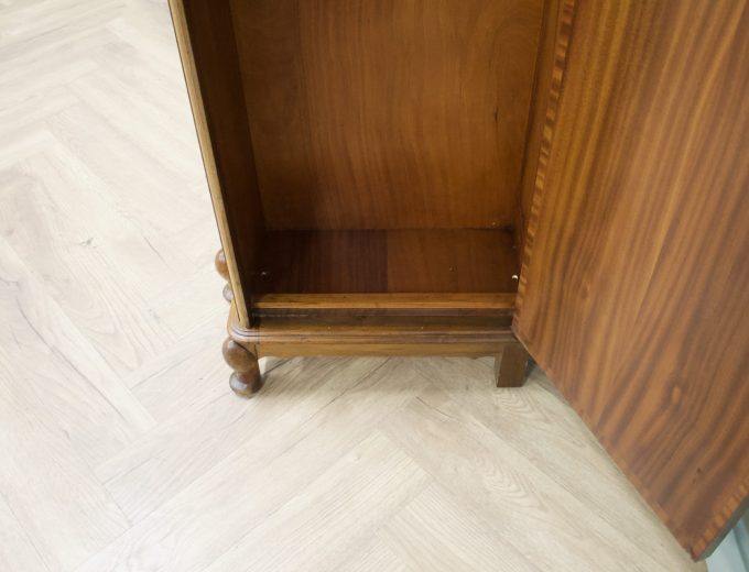Vintage Art Deco Burr Walnut Wardrobe, 1930s #1842 4