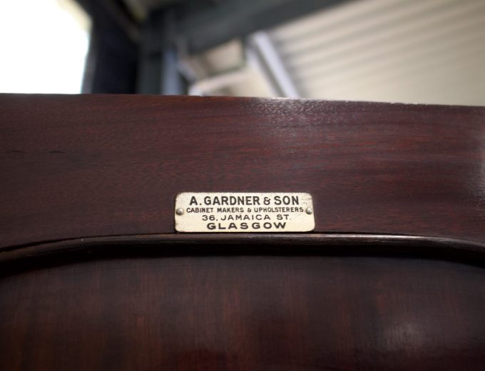 Antique Edwardian Mahogany A. Gardner & Son, Glasgow Wardrobe, 1900s, #1857 8