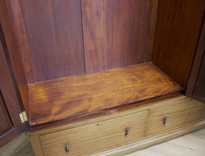 Antique Edwardian Mahogany A. Gardner & Son, Glasgow Wardrobe, 1900s, #1857 6