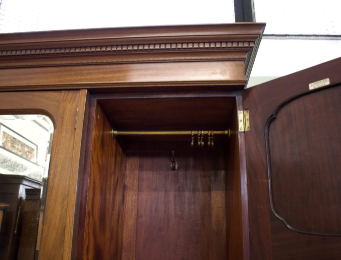 Antique Edwardian Mahogany A. Gardner & Son, Glasgow Wardrobe, 1900s, #1857 4
