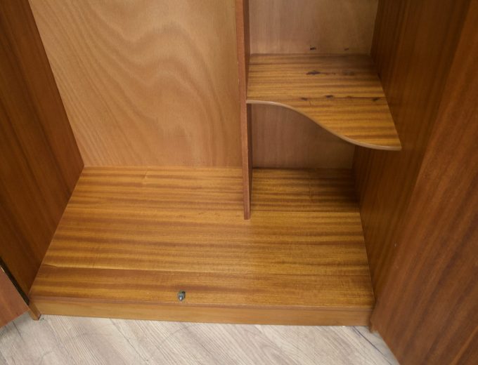 Mid Century Teak Double Door Wardrobe, 1960s #1853 2 of 2 5