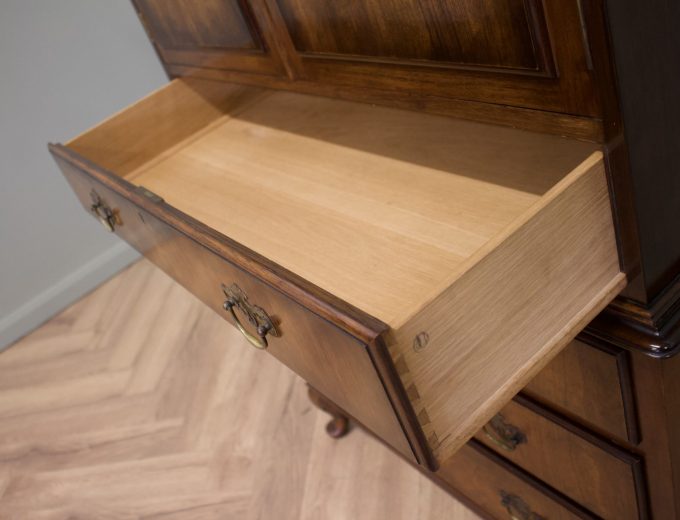 Art Deco Walnut Tallboy Cabinet on Chest from Waring and Gillow, 1930s #1864 3