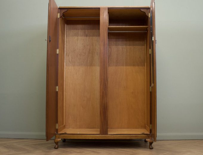 Vintage Flame Mahogany Wardrobe, 1950s #1858 3