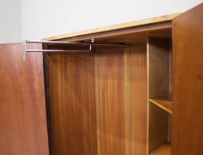 Oak Art Deco Style Compactum Compact Wardrobe, 1950s #1866 1