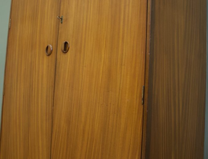 Mid Century Teak Double Door Wardrobe from Butilux, 1960s #1868 2 of 2 7