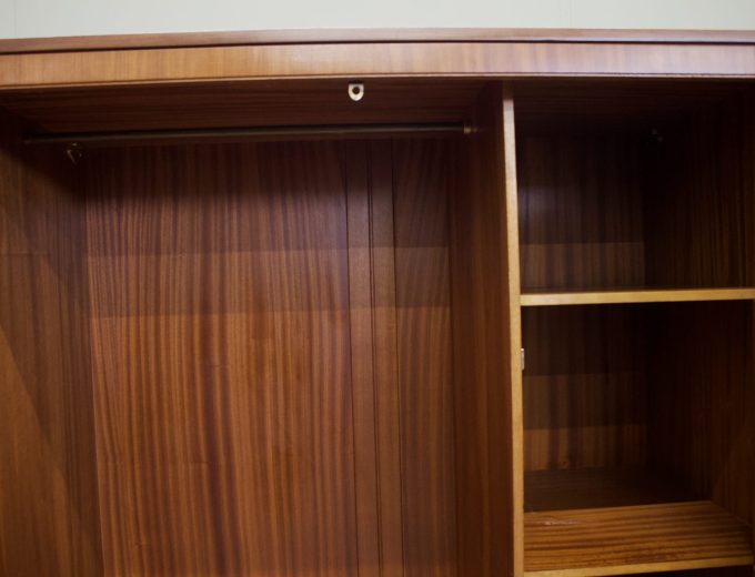 Mid Century Teak Double Door Wardrobe from Butilux, 1960s #1868 2 of 2 2