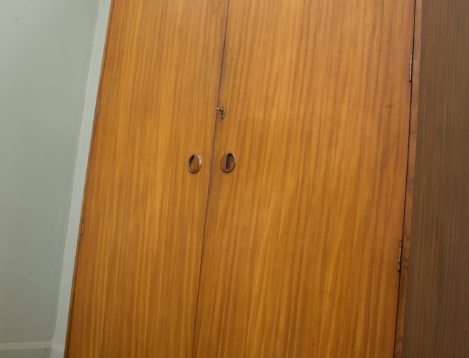 Mid Century Teak Double Door Wardrobe from Butilux, 1960s #1867 1 of 2 5