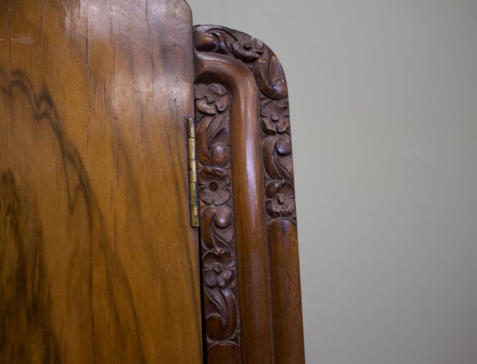 Walnut Art Deco Compactum Compact Wardrobe, 1930s #1871 4