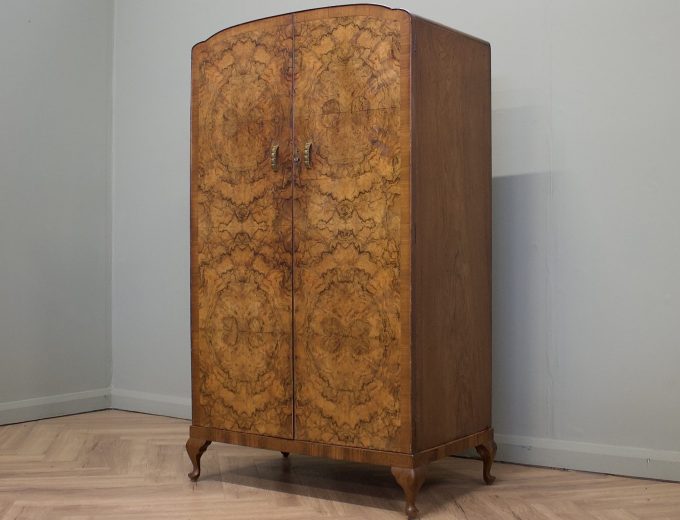 Walnut Art Deco Compactum Compact Wardrobe, 1930s #1872 8
