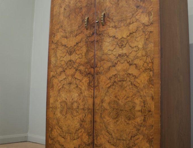 Walnut Art Deco Compactum Compact Wardrobe, 1930s #1872 7