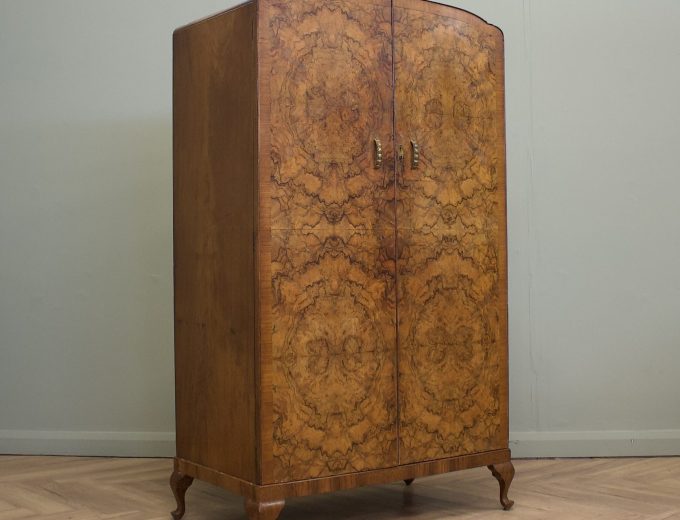 Walnut Art Deco Compactum Compact Wardrobe, 1930s #1872 0