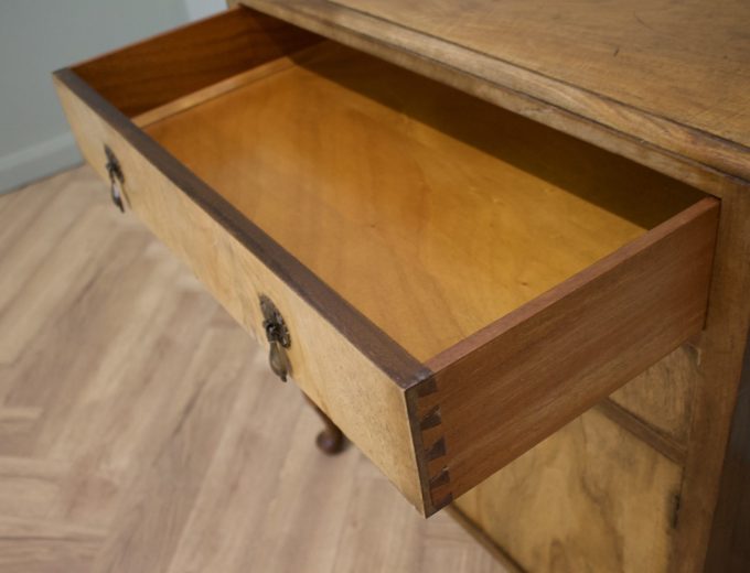 Art Deco Walnut Tallboy Cupboard Chest, 1930s #1875 3